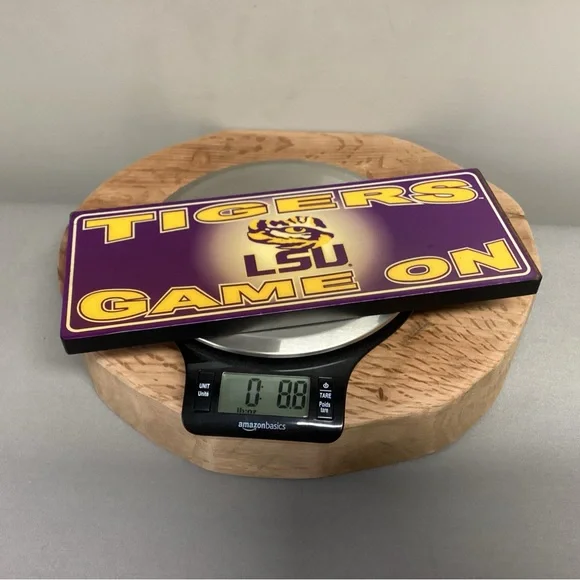 🟣 New - LSU Tigers Game On - Desk Top / Shelf / Wall Sign - Official Product - Picture 10 of 10